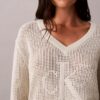 Pull Monogram décontracté en coton lisse Pull Monogram décontracté en coton lisse