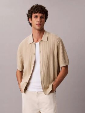 Pull-over en coton à boutons