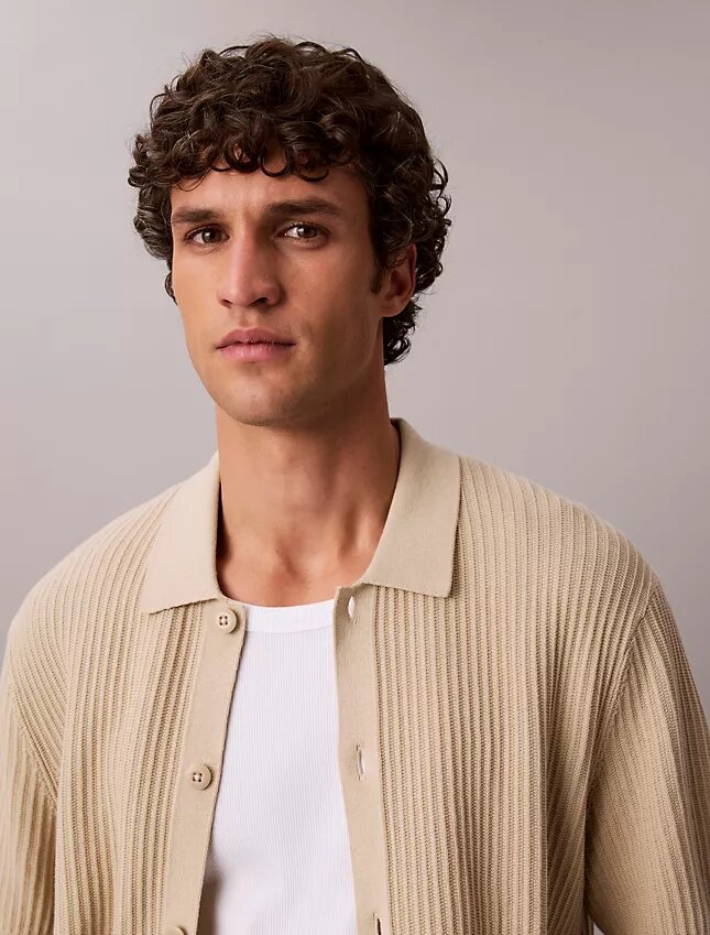 Pull-over en coton à boutons Pull-over en coton à boutons