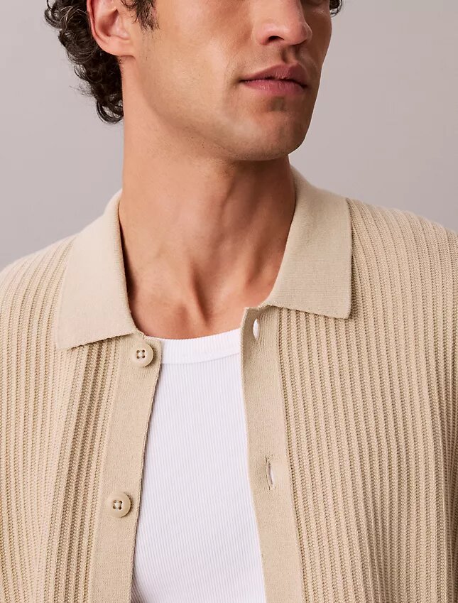 Pull-over en coton à boutons Pull-over en coton à boutons