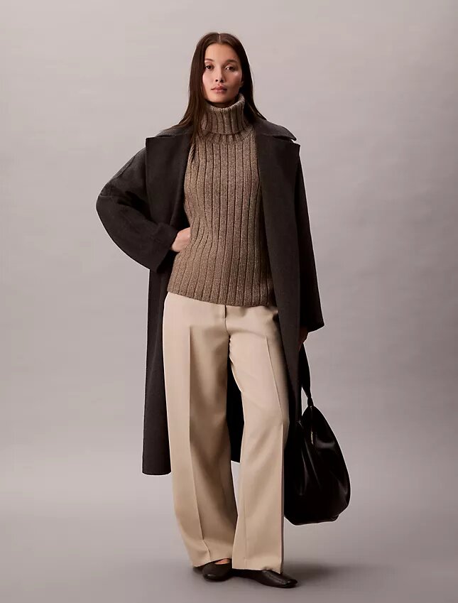 Pull sans manches à côtes décontracté Pull sans manches à côtes décontracté