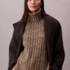 Pull sans manches à côtes décontracté Pull sans manches à côtes décontracté