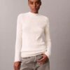 Pull slim en coton côtelé Pull slim en coton côtelé