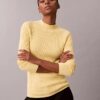Pull slim en coton côtelé Pull slim en coton côtelé