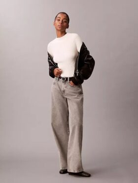 Pull slim en coton côtelé