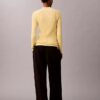 Pull slim en coton côtelé Pull slim en coton côtelé