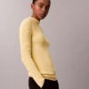 Pull slim en coton côtelé Pull slim en coton côtelé
