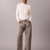 Pull slim en coton côtelé Pull slim en coton côtelé