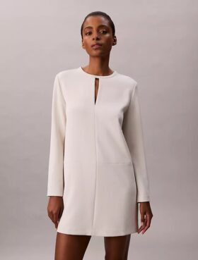 Robe ajustée en crêpe