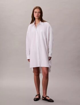 Robe chemise ample en coton