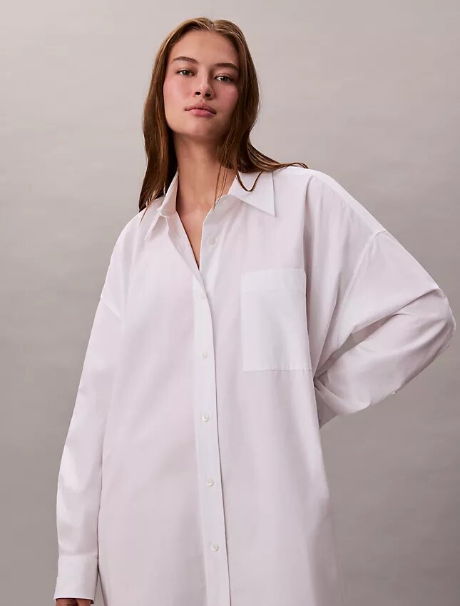Robe chemise ample en coton Robe chemise ample en coton