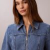 Robe chemise en denim à ceinture Robe chemise en denim à ceinture