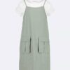 Robe débardeur 2 pièces pour filles Robe débardeur 2 pièces pour filles