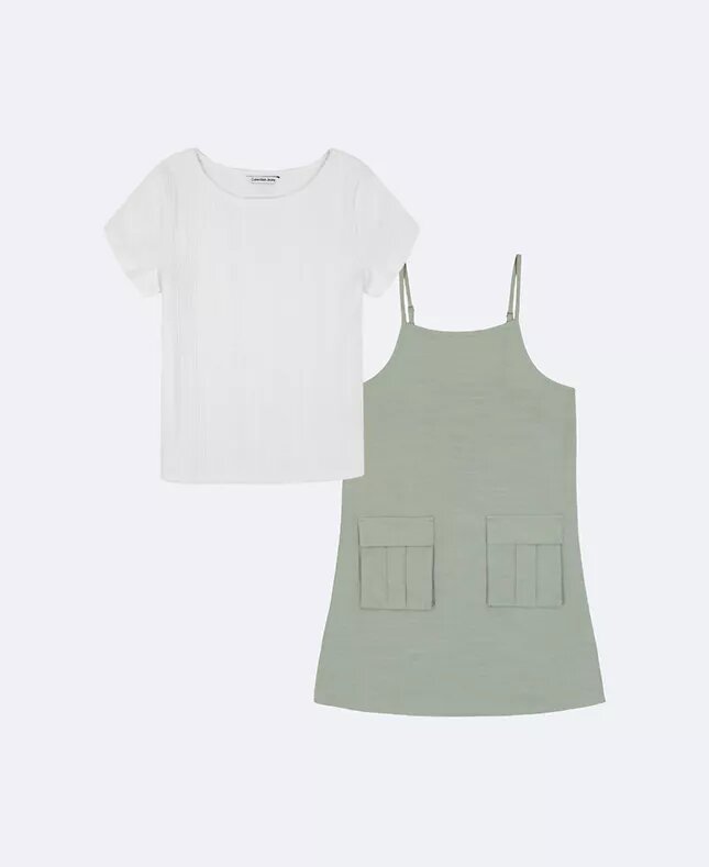 Robe débardeur 2 pièces pour filles Robe débardeur 2 pièces pour filles