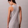 Robe débardeur mi-longue avec logo Calvin Klein Robe débardeur mi-longue avec logo Calvin Klein