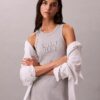 Robe débardeur mi-longue avec logo Calvin Klein Robe débardeur mi-longue avec logo Calvin Klein