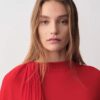 Robe de soirée drapée Sara