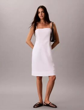Robe en mélange de lin