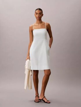 Robe en mélange de lin
