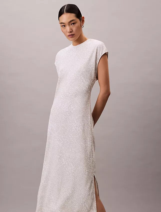 Robe fourreau mi-longue imprimée Robe fourreau mi-longue imprimée