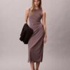 Robe froncée en jersey raffiné Robe froncée en jersey raffiné