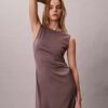 Robe froncée en jersey raffiné Robe froncée en jersey raffiné