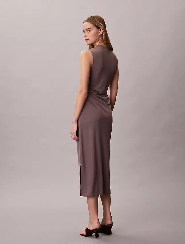 Robe froncée en jersey raffiné Robe froncée en jersey raffiné