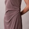 Robe froncée en jersey raffiné Robe froncée en jersey raffiné