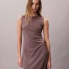 Robe froncée en jersey raffiné Robe froncée en jersey raffiné