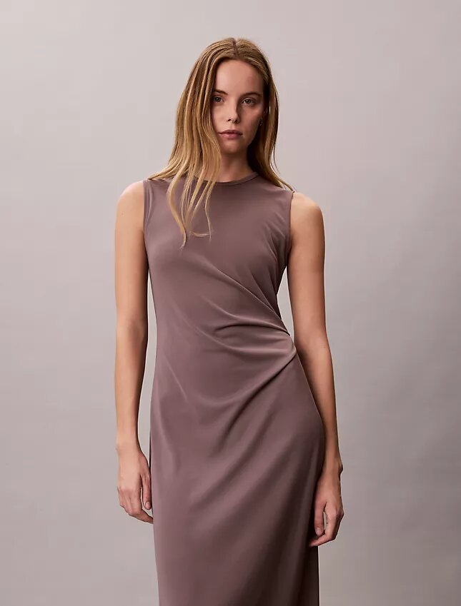 Robe froncée en jersey raffiné Robe froncée en jersey raffiné