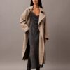 Robe longue asymétrique en mousseline imprimée Robe longue asymétrique en mousseline imprimée