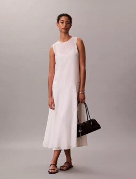 Robe longue en voile
