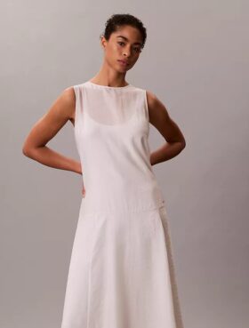 Robe longue en voile