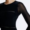 Robe longue transparente avec découpes dans le dos Robe longue transparente avec découpes dans le dos