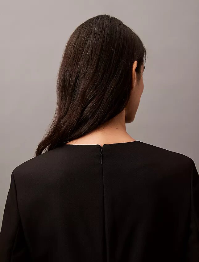 Robe mi-longue en crêpe Robe mi-longue en crêpe