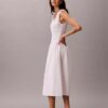 Robe mi-longue en popeline de coton Robe mi-longue en popeline de coton