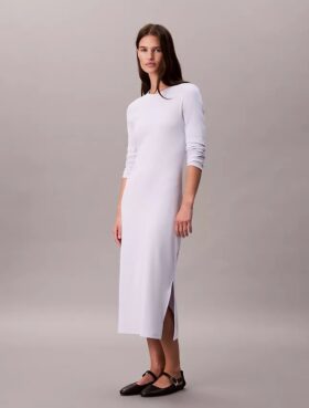 Robe midi ajustée