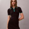 Robe midi à bordures colorées Robe midi à bordures colorées