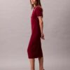 Robe midi à bordures colorées Robe midi à bordures colorées