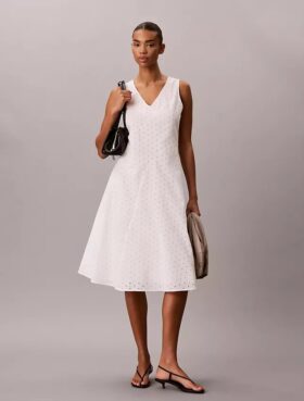Robe midi brodée Robe midi brodée
