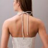 Robe midi dos nu en sergé de coton Robe midi dos nu en sergé de coton