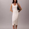 Robe midi en coton lisse Robe midi en coton lisse