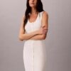 Robe midi en coton lisse Robe midi en coton lisse
