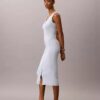 Robe midi en coton lisse Robe midi en coton lisse