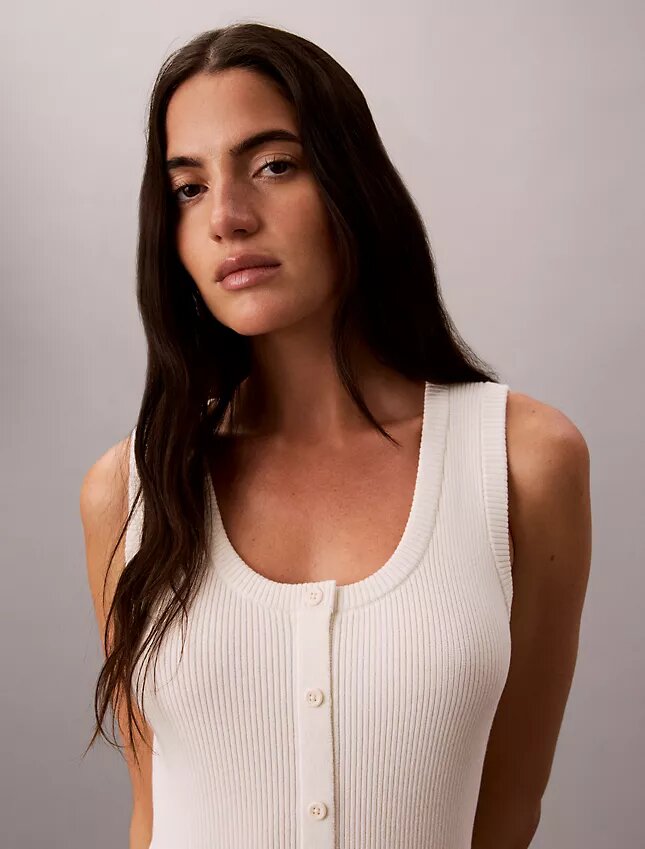 Robe midi en coton lisse Robe midi en coton lisse