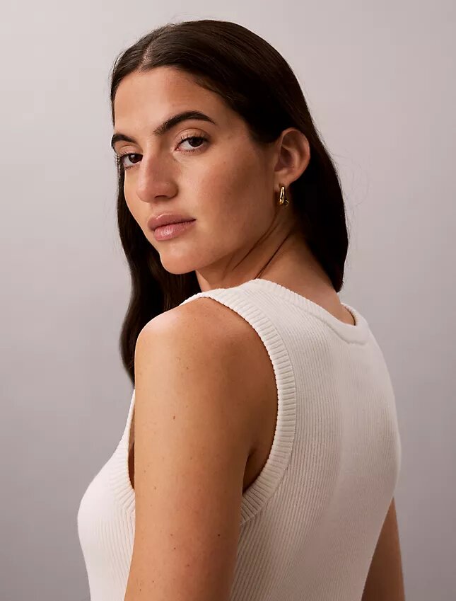 Robe midi en coton lisse Robe midi en coton lisse