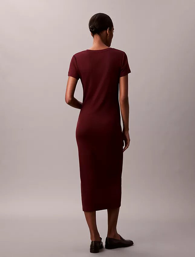 Robe midi en coton raffiné Robe midi en coton raffiné