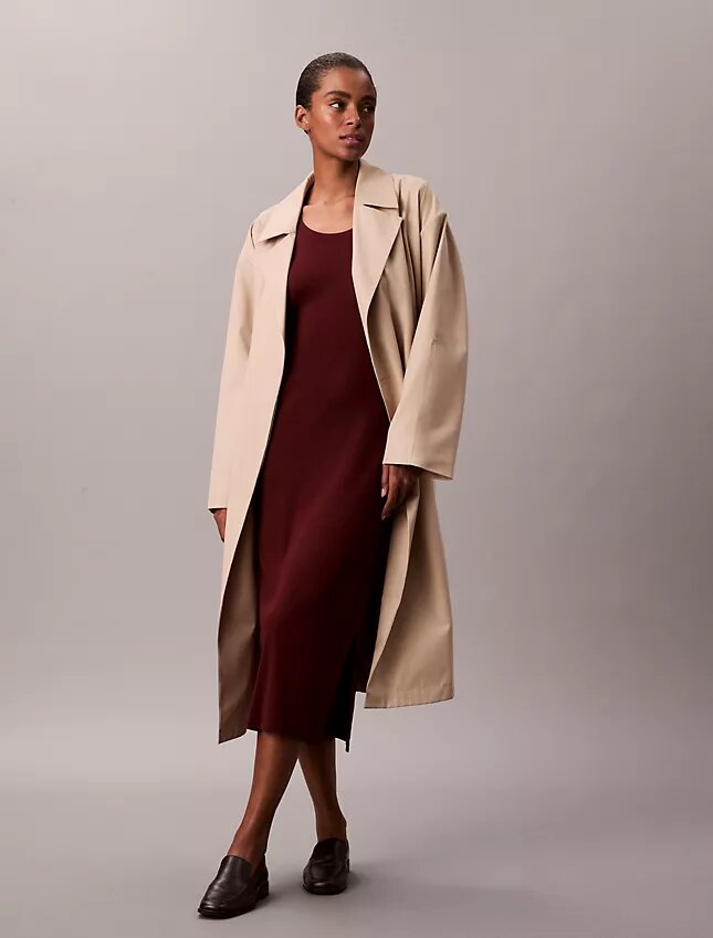 Robe midi en coton raffiné Robe midi en coton raffiné