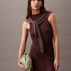 Robe midi en lurex