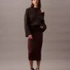 Robe midi en lurex